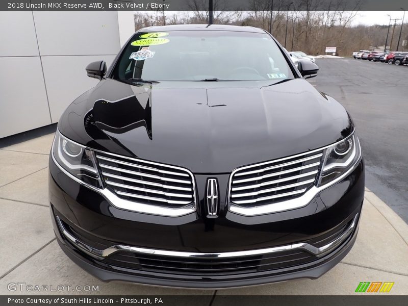 Black Velvet / Ebony 2018 Lincoln MKX Reserve AWD