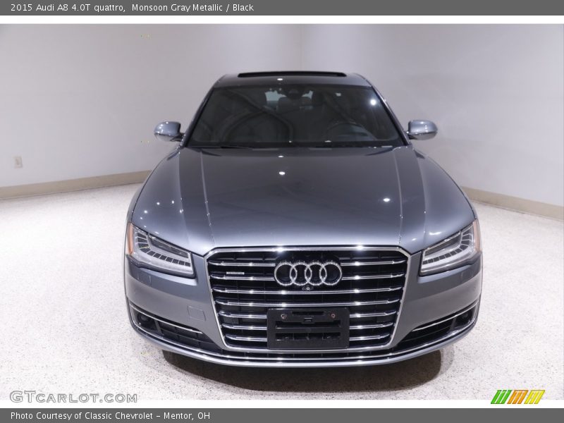 Monsoon Gray Metallic / Black 2015 Audi A8 4.0T quattro