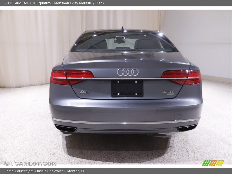 Monsoon Gray Metallic / Black 2015 Audi A8 4.0T quattro