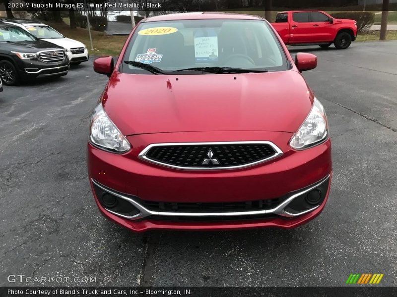 Wine Red Metallic / Black 2020 Mitsubishi Mirage ES