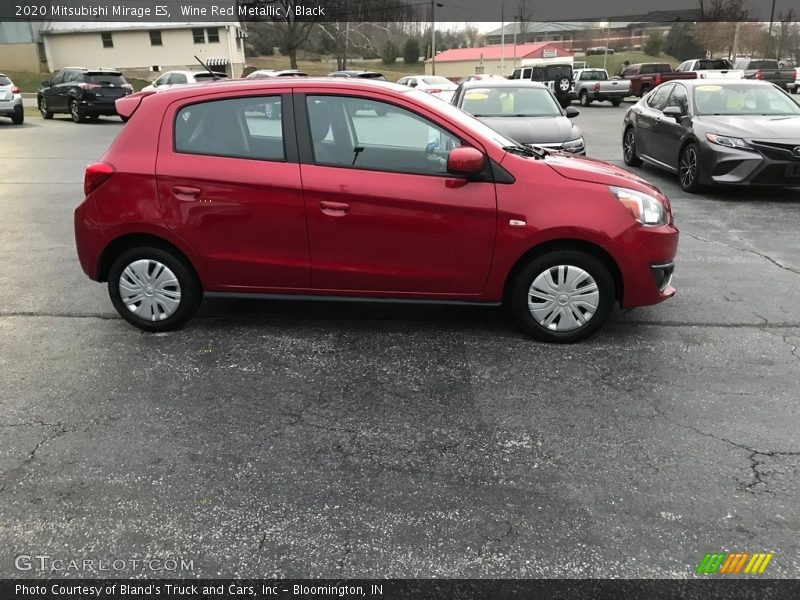 Wine Red Metallic / Black 2020 Mitsubishi Mirage ES
