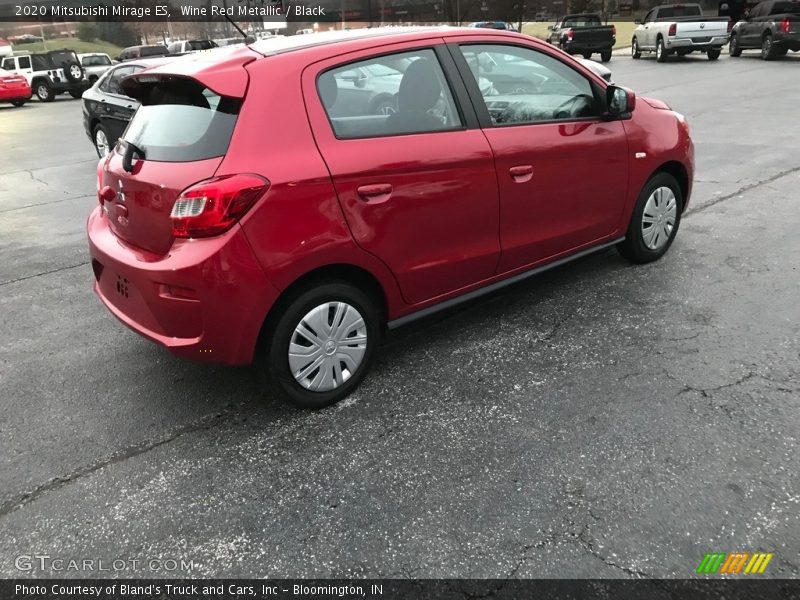 Wine Red Metallic / Black 2020 Mitsubishi Mirage ES