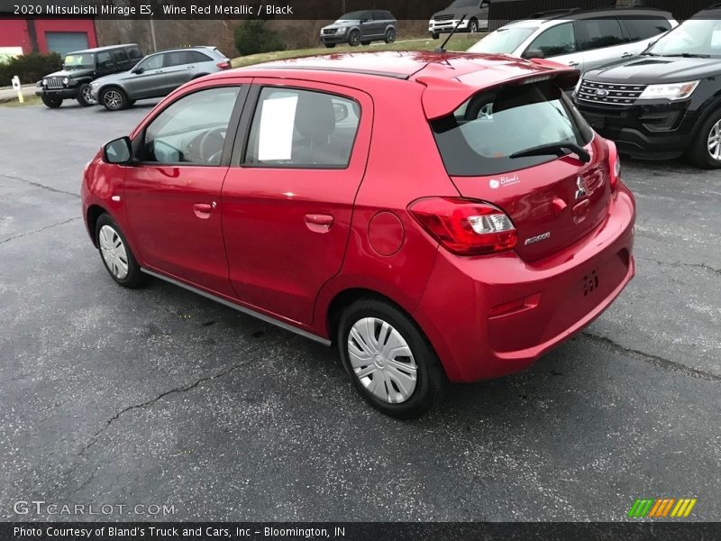 Wine Red Metallic / Black 2020 Mitsubishi Mirage ES