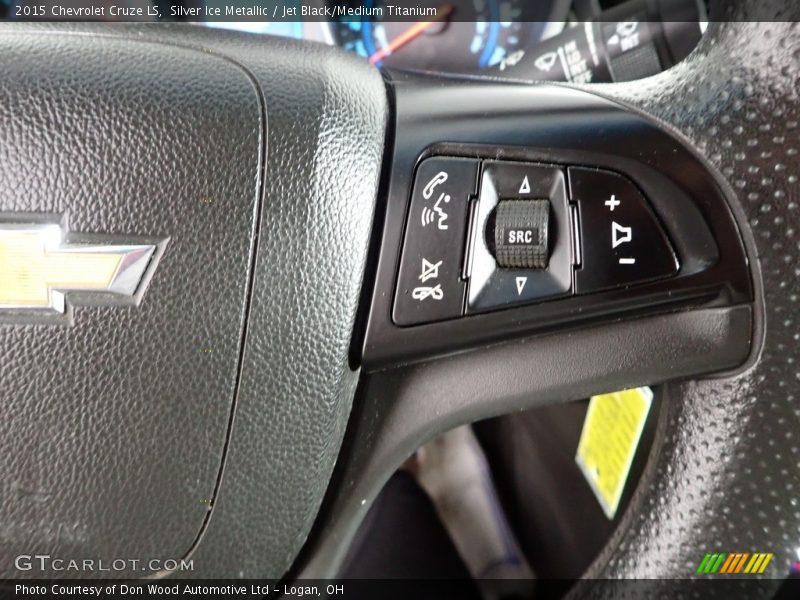 Silver Ice Metallic / Jet Black/Medium Titanium 2015 Chevrolet Cruze LS