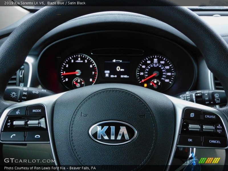 Blaze Blue / Satin Black 2019 Kia Sorento LX V6