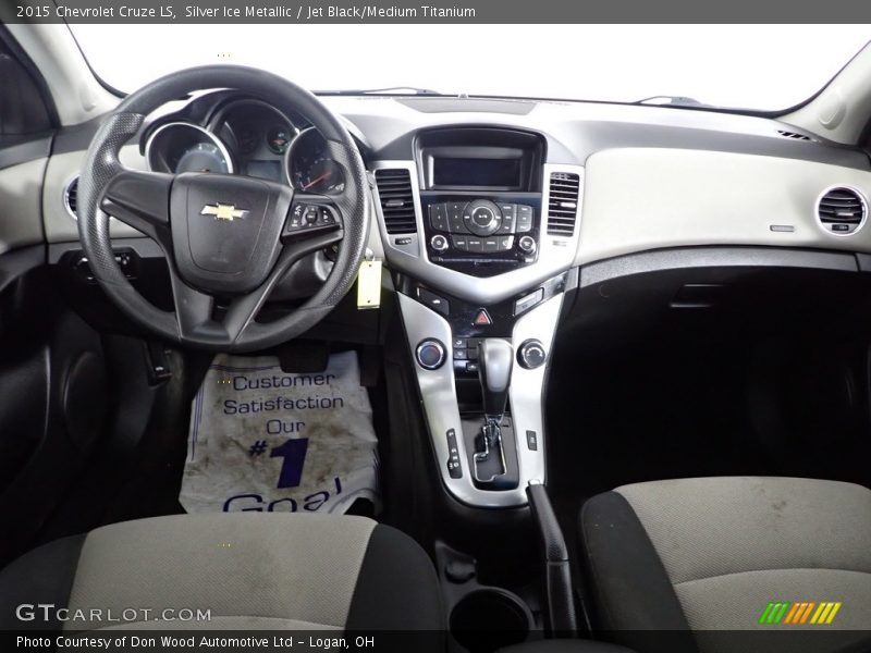 Silver Ice Metallic / Jet Black/Medium Titanium 2015 Chevrolet Cruze LS