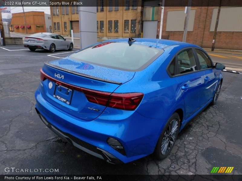 Sporty Blue / Black 2022 Kia Forte GT-Line