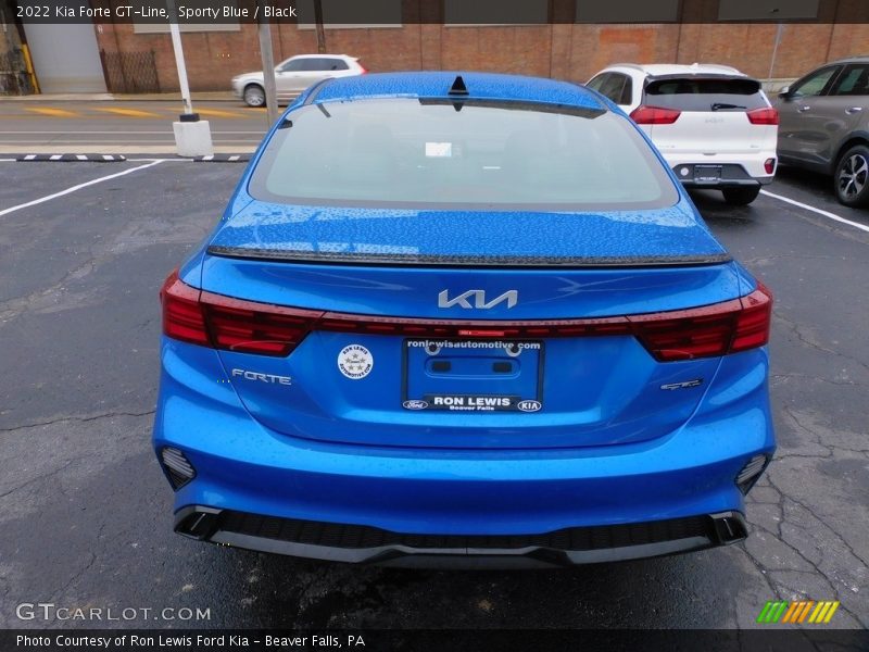 Sporty Blue / Black 2022 Kia Forte GT-Line