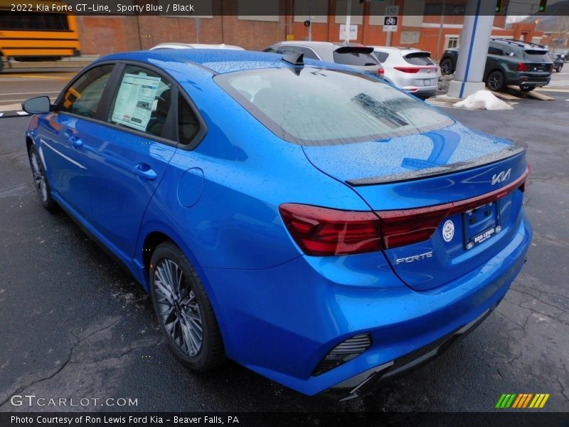 Sporty Blue / Black 2022 Kia Forte GT-Line