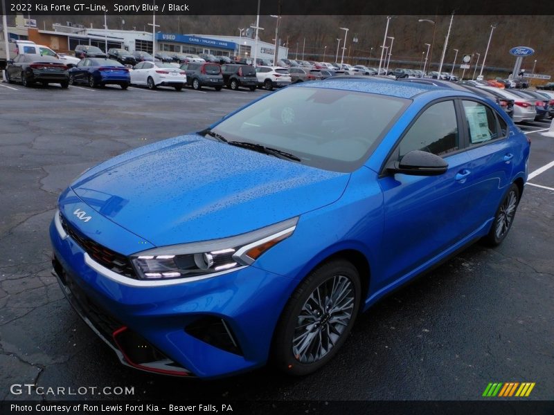 Sporty Blue / Black 2022 Kia Forte GT-Line