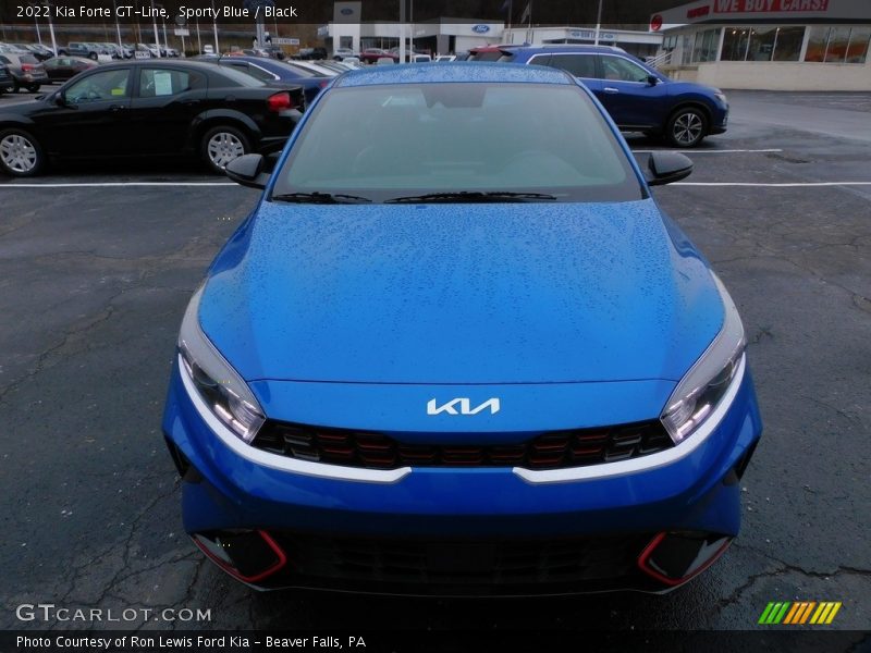 Sporty Blue / Black 2022 Kia Forte GT-Line