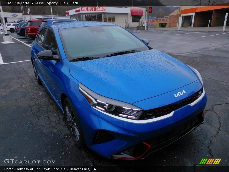 Sporty Blue / Black 2022 Kia Forte GT-Line