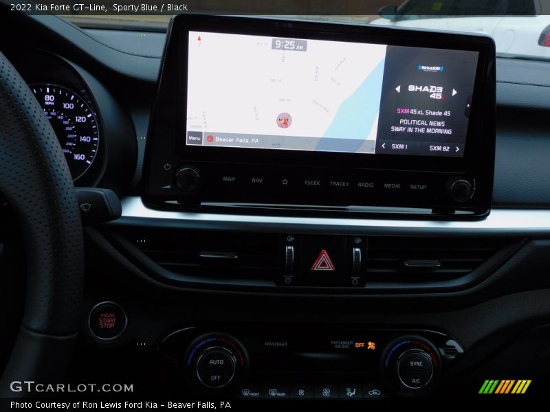 Sporty Blue / Black 2022 Kia Forte GT-Line