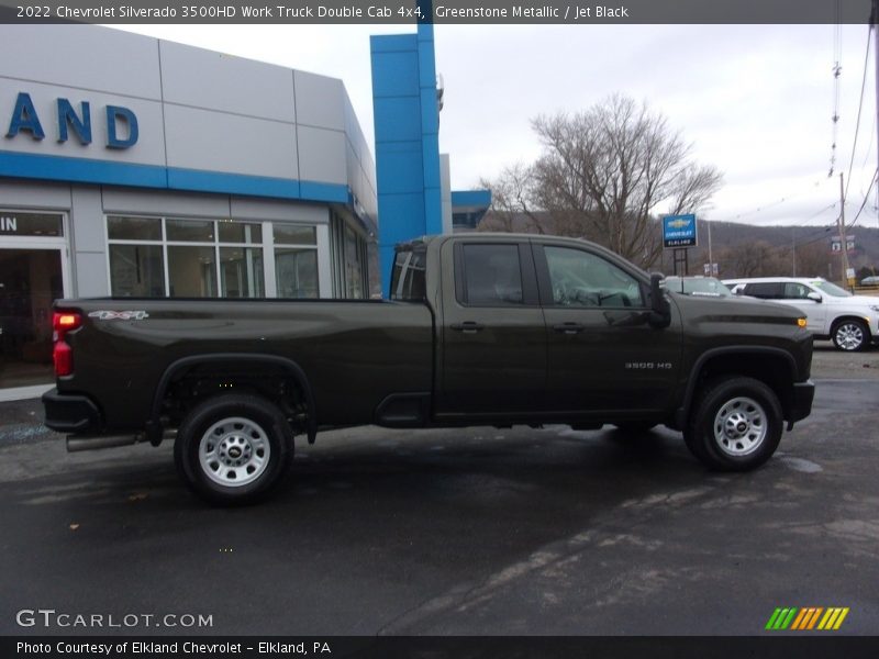 Greenstone Metallic / Jet Black 2022 Chevrolet Silverado 3500HD Work Truck Double Cab 4x4