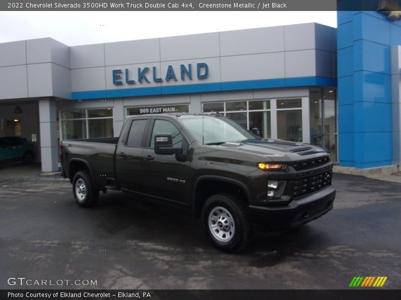 Greenstone Metallic / Jet Black 2022 Chevrolet Silverado 3500HD Work Truck Double Cab 4x4
