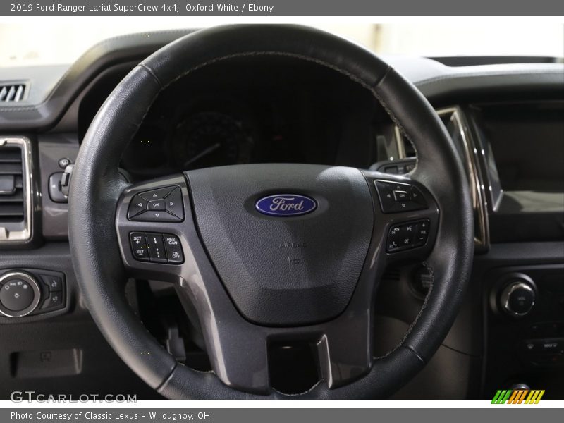 Oxford White / Ebony 2019 Ford Ranger Lariat SuperCrew 4x4
