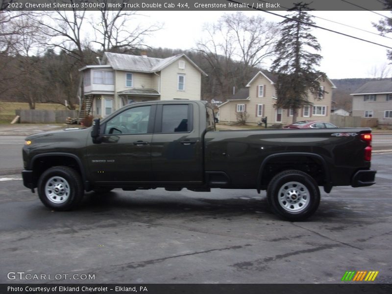 Greenstone Metallic / Jet Black 2022 Chevrolet Silverado 3500HD Work Truck Double Cab 4x4