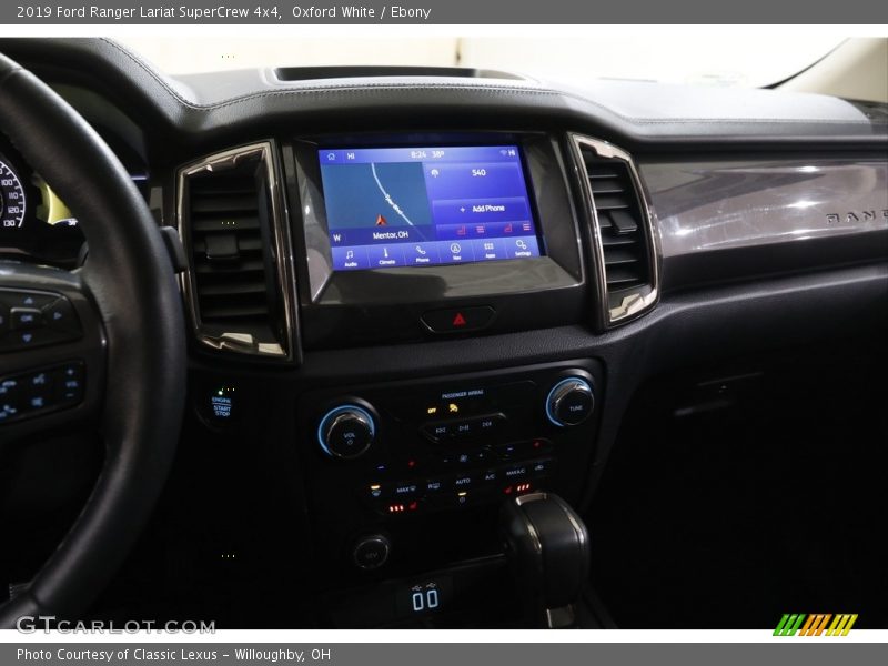 Oxford White / Ebony 2019 Ford Ranger Lariat SuperCrew 4x4
