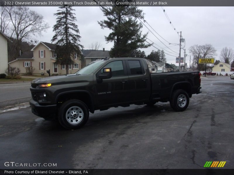 Greenstone Metallic / Jet Black 2022 Chevrolet Silverado 3500HD Work Truck Double Cab 4x4