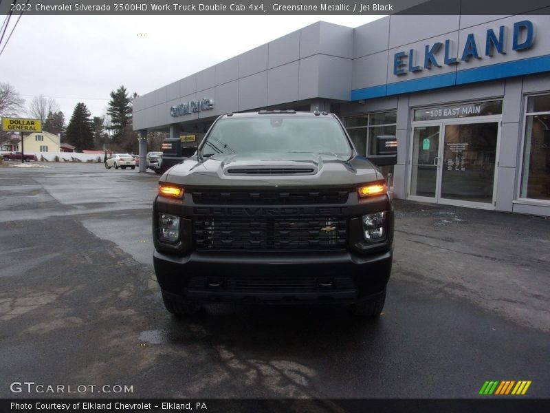 Greenstone Metallic / Jet Black 2022 Chevrolet Silverado 3500HD Work Truck Double Cab 4x4