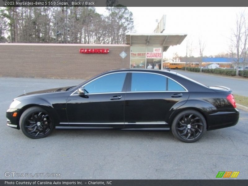 Black / Black 2013 Mercedes-Benz S 550 Sedan