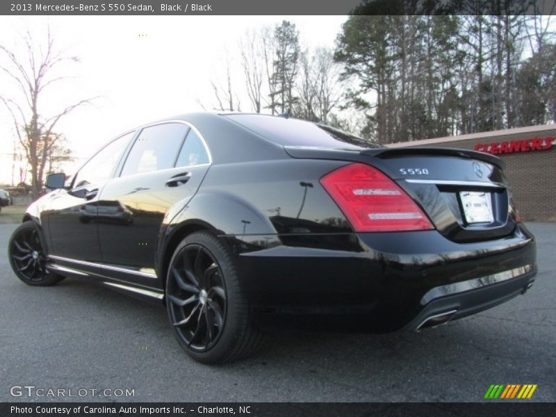 Black / Black 2013 Mercedes-Benz S 550 Sedan