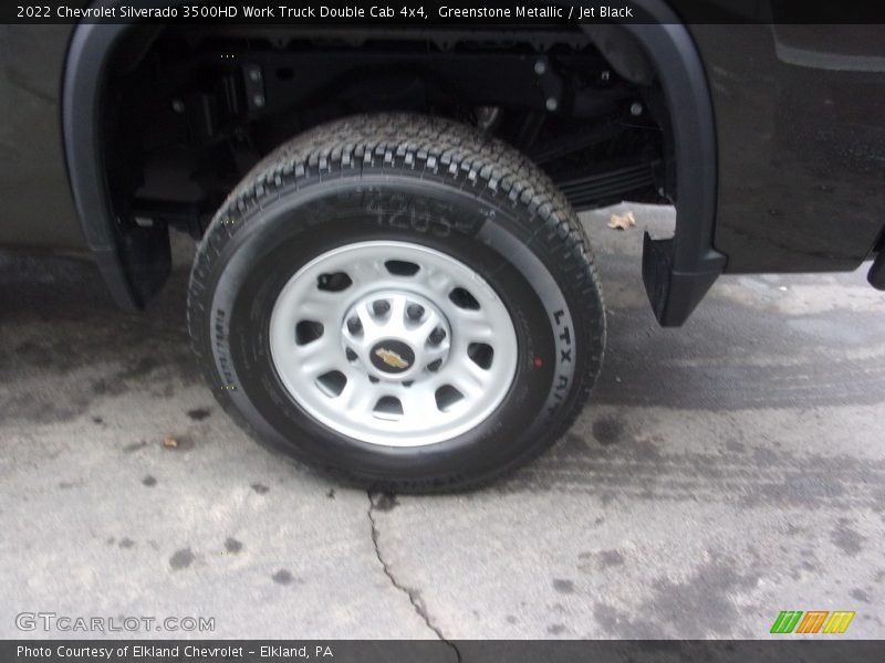 Greenstone Metallic / Jet Black 2022 Chevrolet Silverado 3500HD Work Truck Double Cab 4x4