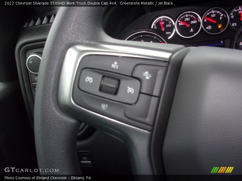 Greenstone Metallic / Jet Black 2022 Chevrolet Silverado 3500HD Work Truck Double Cab 4x4