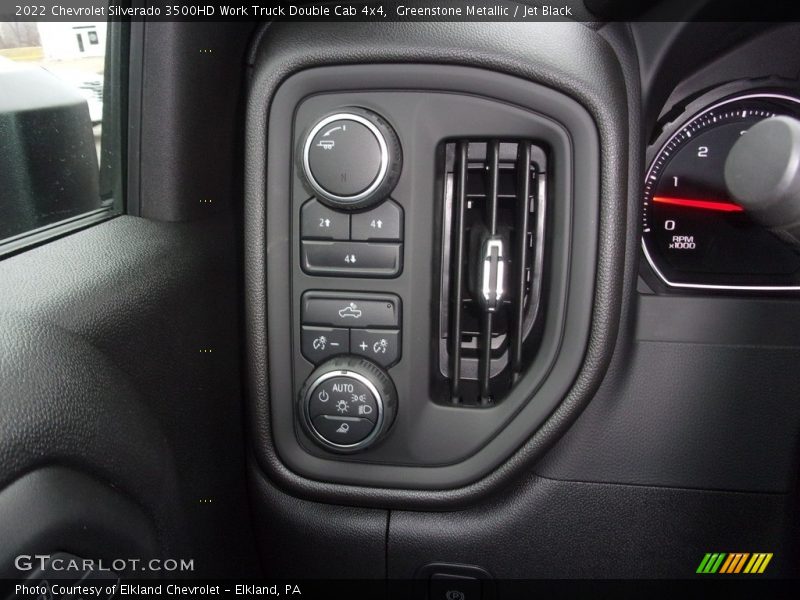 Greenstone Metallic / Jet Black 2022 Chevrolet Silverado 3500HD Work Truck Double Cab 4x4