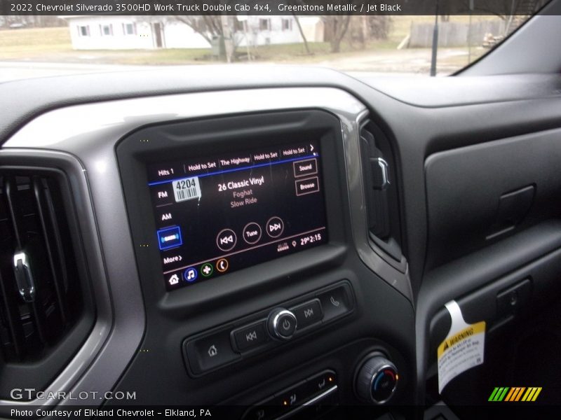 Greenstone Metallic / Jet Black 2022 Chevrolet Silverado 3500HD Work Truck Double Cab 4x4