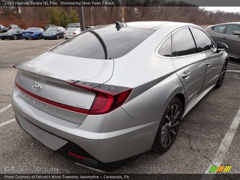 Shimmering Silver Pearl / Black 2020 Hyundai Sonata SEL Plus