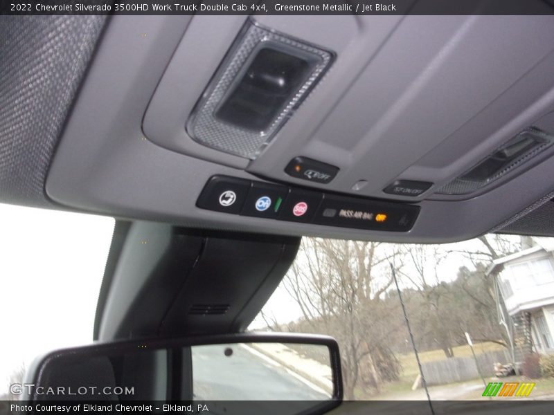 Greenstone Metallic / Jet Black 2022 Chevrolet Silverado 3500HD Work Truck Double Cab 4x4