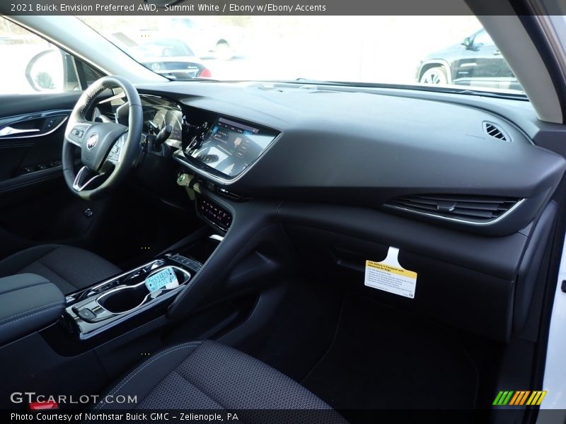 Summit White / Ebony w/Ebony Accents 2021 Buick Envision Preferred AWD