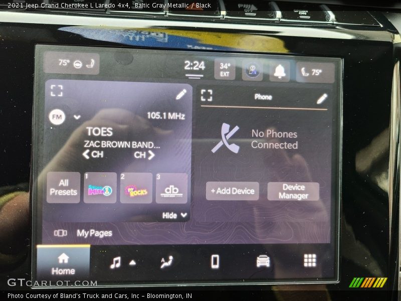 Baltic Gray Metallic / Black 2021 Jeep Grand Cherokee L Laredo 4x4