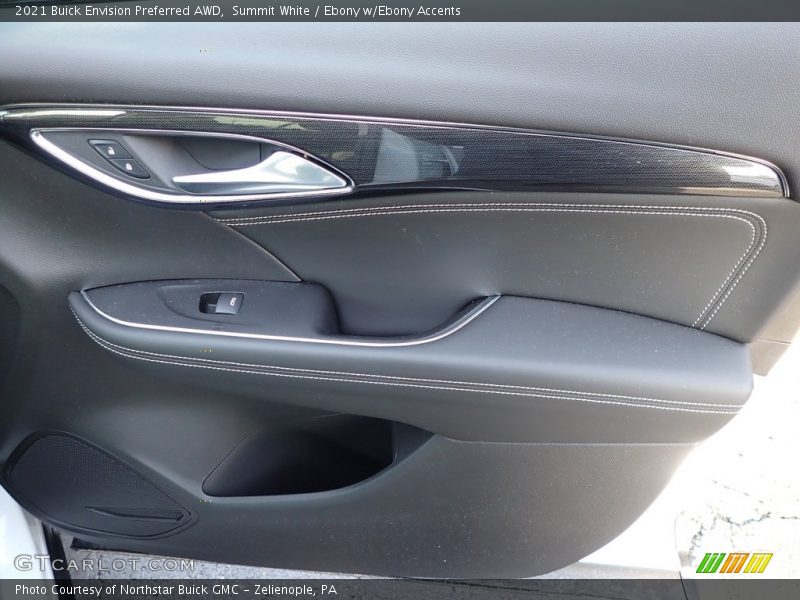 Summit White / Ebony w/Ebony Accents 2021 Buick Envision Preferred AWD