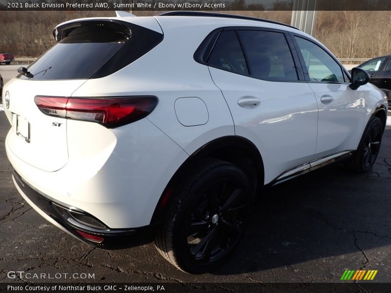 Summit White / Ebony w/Ebony Accents 2021 Buick Envision Preferred AWD