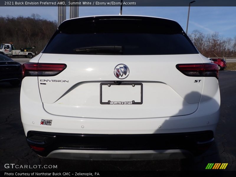Summit White / Ebony w/Ebony Accents 2021 Buick Envision Preferred AWD