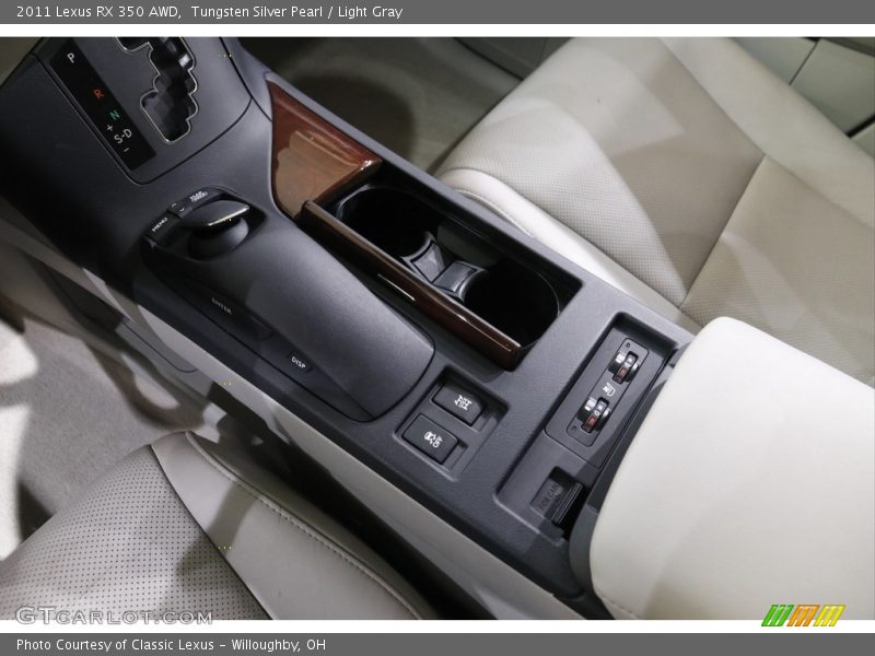 Tungsten Silver Pearl / Light Gray 2011 Lexus RX 350 AWD