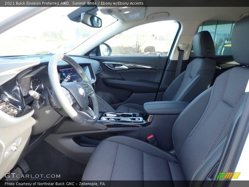 Summit White / Ebony w/Ebony Accents 2021 Buick Envision Preferred AWD