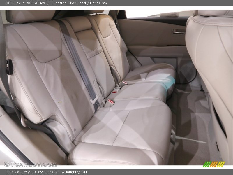 Tungsten Silver Pearl / Light Gray 2011 Lexus RX 350 AWD