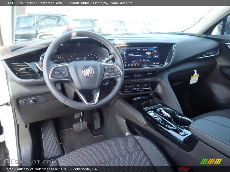 Summit White / Ebony w/Ebony Accents 2021 Buick Envision Preferred AWD