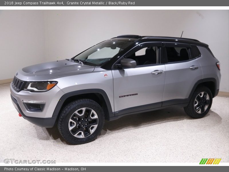 Granite Crystal Metallic / Black/Ruby Red 2018 Jeep Compass Trailhawk 4x4