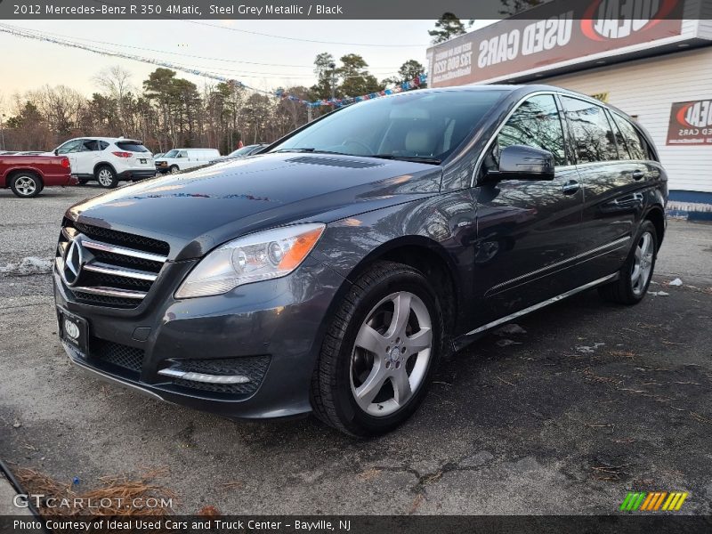 Steel Grey Metallic / Black 2012 Mercedes-Benz R 350 4Matic