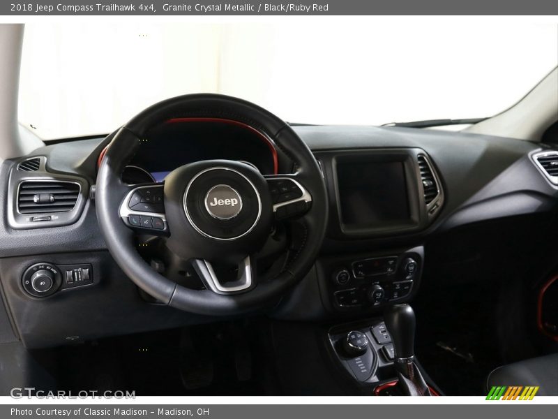 Granite Crystal Metallic / Black/Ruby Red 2018 Jeep Compass Trailhawk 4x4