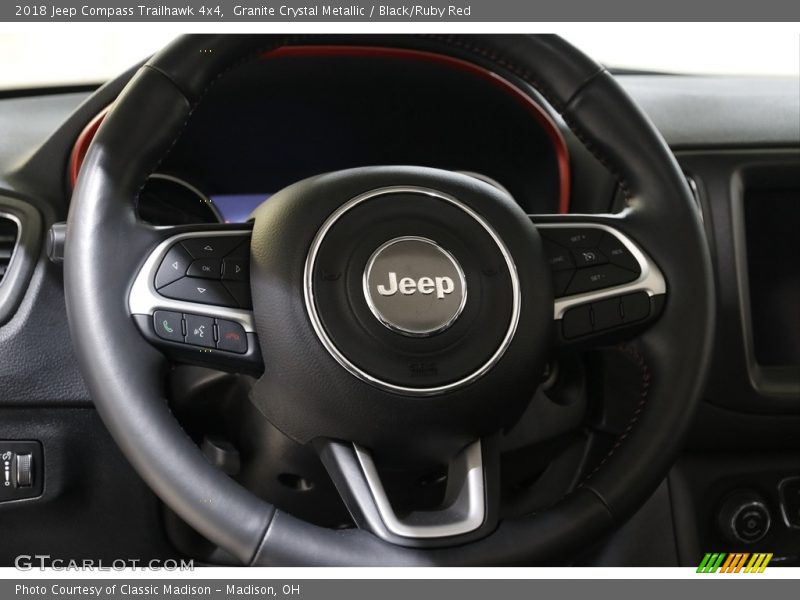 Granite Crystal Metallic / Black/Ruby Red 2018 Jeep Compass Trailhawk 4x4