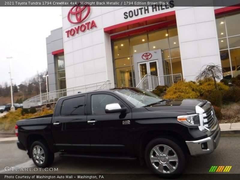 Midnight Black Metallic / 1794 Edition Brown/Black 2021 Toyota Tundra 1794 CrewMax 4x4