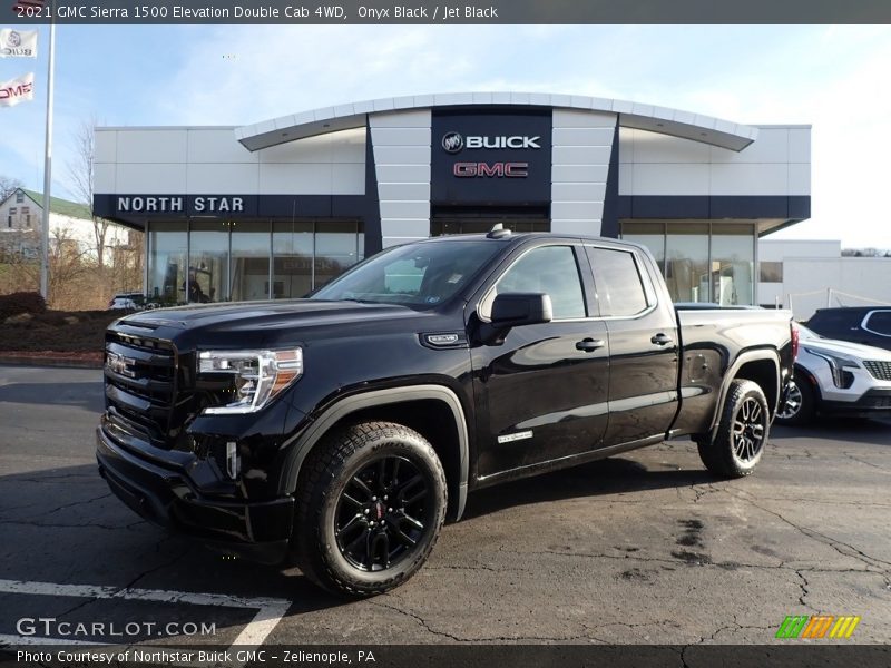 Onyx Black / Jet Black 2021 GMC Sierra 1500 Elevation Double Cab 4WD