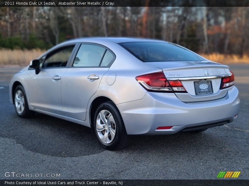 Alabaster Silver Metallic / Gray 2013 Honda Civic LX Sedan