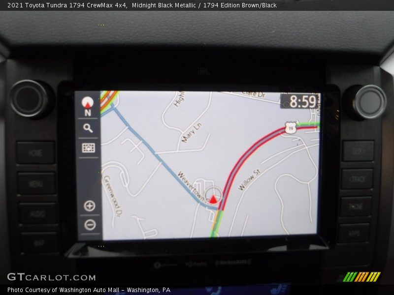Midnight Black Metallic / 1794 Edition Brown/Black 2021 Toyota Tundra 1794 CrewMax 4x4