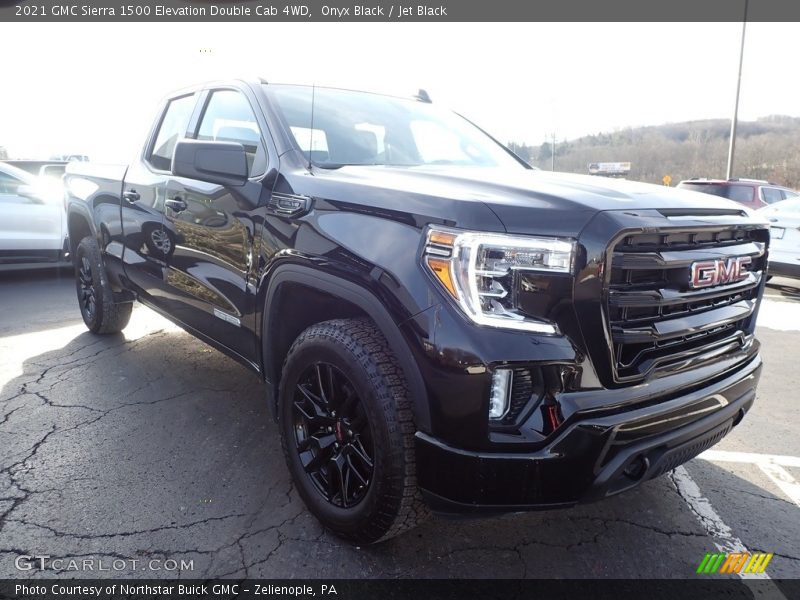 Onyx Black / Jet Black 2021 GMC Sierra 1500 Elevation Double Cab 4WD